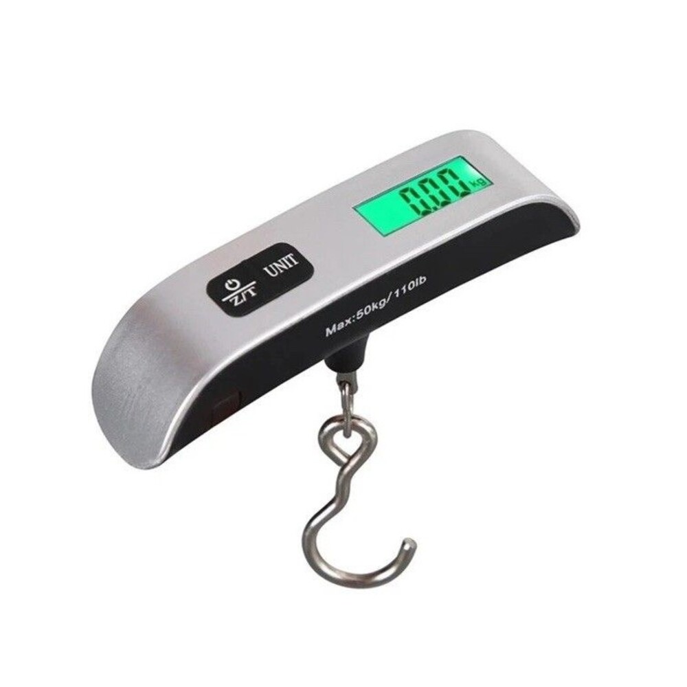 Portable Digital Luggage Scale, 110 lbs / 50 kg, LCD Display Hanging Weighing